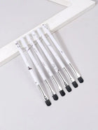Shein - 6Pcs Marble Print Eyeshadow Brush