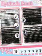 Shein - 730PCS Individual Lash Clusters D Curl 9-18mm Bottom Lashes Spike Fairy Style 80D-120D Mixed DIY Lash Extension Kit