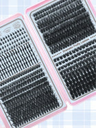 Shein - 730PCS Individual Lash Clusters D Curl 9-18mm Bottom Lashes Spike Fairy Style 80D-120D Mixed DIY Lash Extension Kit