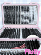 Shein - 730PCS Individual Lash Clusters D Curl 9-18mm Bottom Lashes Spike Fairy Style 80D-120D Mixed DIY Lash Extension Kit