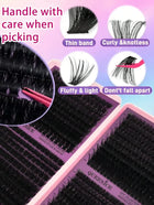 Shein - D Curl Individual Lash Clusters 80D 100D 120D 150D Mixed 8-16mm DIY Lash Extensions