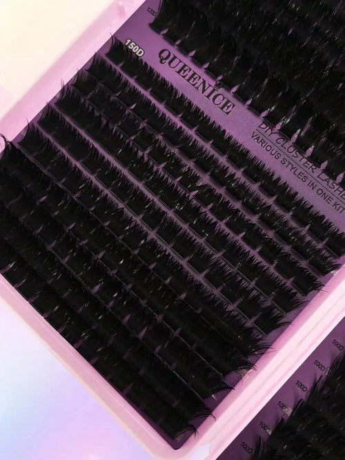 Shein - D Curl Individual Lash Clusters 80D 100D 120D 150D Mixed 8-16mm DIY Lash Extensions