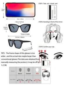 Shein - Elegant 3pairs Women Cat Eye Frame Sunglasses Black Tea Leopard Glasses Y2K Fashion Sunglasses