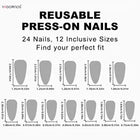 Shein - Elevate Your Style with 24pcs Long Almond Khaki French Leaf Pattern Fake Nail & 1sheet Tape & 1pc Nail File