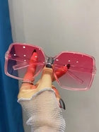 Shein - European And American Style Oversized Square Frame Eyeglasses Shades