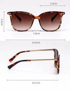 Shein - Tortoiseshell Frame Fashion Glasses Boho Sunglasses