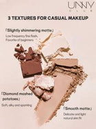 Shein - club UNNY CLUB 4 Color Matte Silky Powder Eyeshadow Palette - 07 Pink Mist Clouds