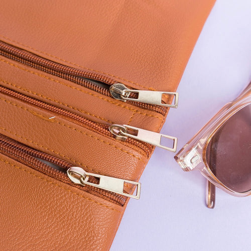 Shein - Zipper Wallet - Brown