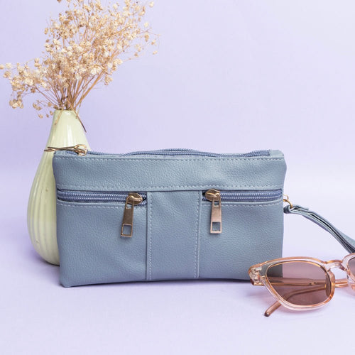 Shein - Zipper Wallet - Grey