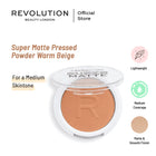Makeup Revolution- Relove by Revolution Super Matte Pressed Powder Warm Beige