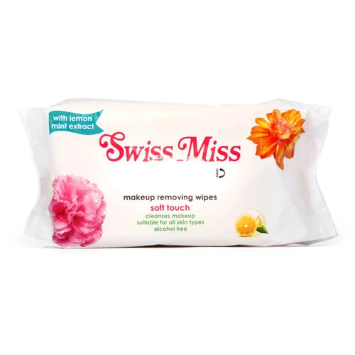 Swiss Miss - Makeup Remover Wipes With Lemon Mint Extract 60 Pcs