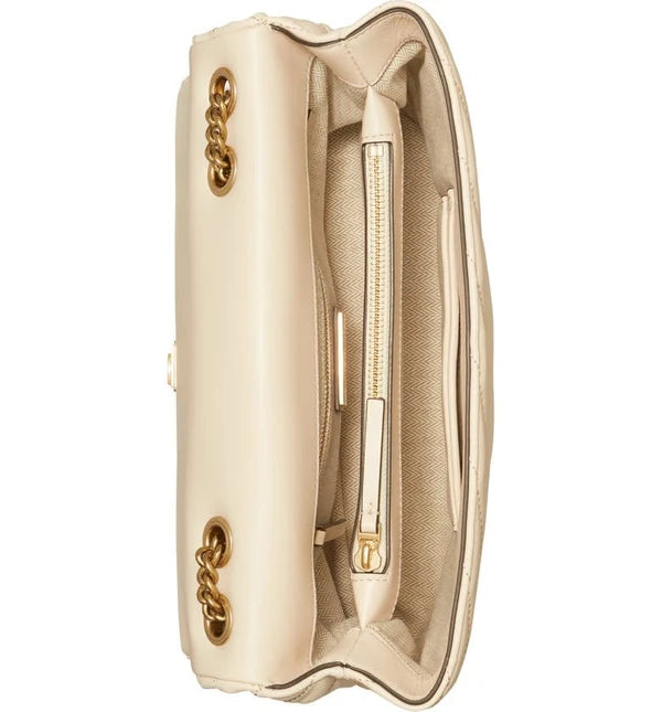 Tory Burch-Kira Chevron convertible New Cream