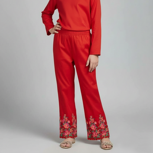 Sapphire - Kids Trousers In Radiant Red ( Only Pant )