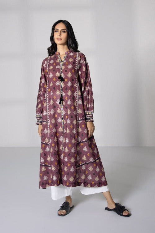 Sapphire- Printed Khaddar Shirt