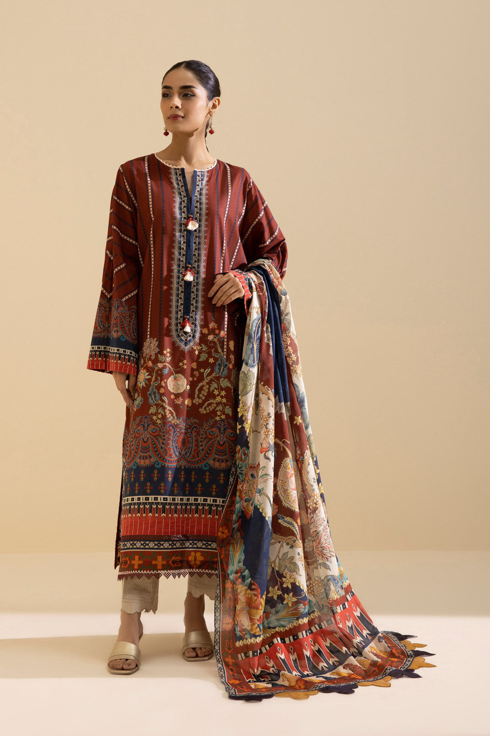 Sapphire- 2 Piece - Printed Lawn Suit
