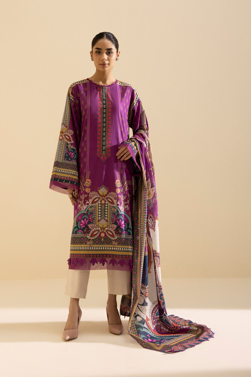 Sapphire- 2 Piece - Printed Lawn Suit