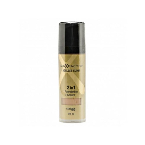 Max Factor - Ageless Elixir 2-in-1 Foundation For Face Ageless Elixir, Sand 60-spf 15
