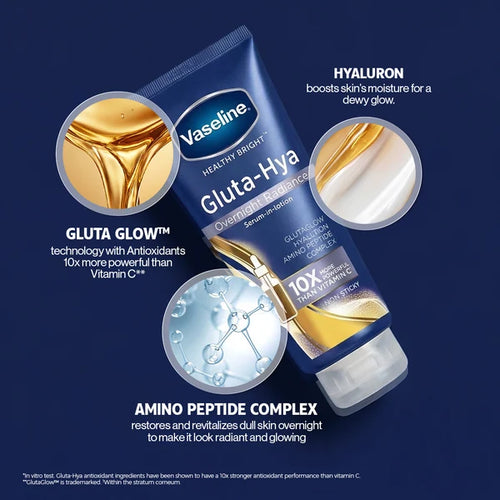 VASELINE - GLUTA HYA OVERNIGHT RADIANCE REPAIR - 70ML