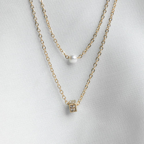 Vybe - Faux Pearl Decor Layered Necklace