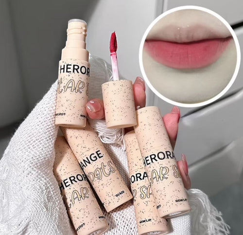 Herorange 5pcs Lip Glaze Set Box Matte Silky Smooth Light Color Waterproof Easy Remove Makeup Students Natural Lip Makeup