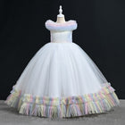 GIRLS S/L FANCY FROCK WITH PURSE IR-25 6-7YEAR VT095