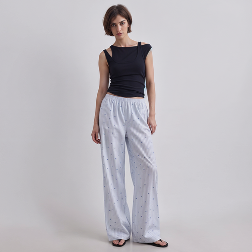 Vybe - The Everyday Trouser - Blue Ditsy