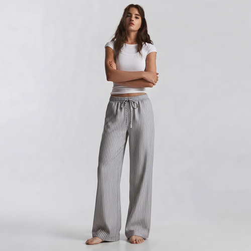 Vybe - The Everyday Trouser - Ash Stripe