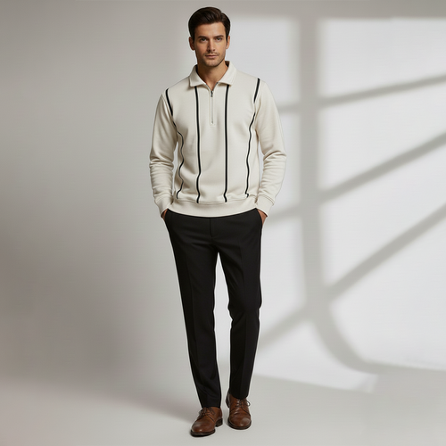 Vybe - Prime Zip Sweatshirt - White