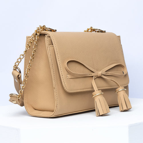 Vybe - Biege - Cross Body Bag -with Bow