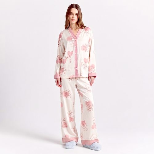 Vybe - Soft Cotton Lounge Set - Teddy Hugs