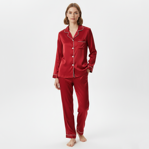 Vybe - Pj Set- Silk Red