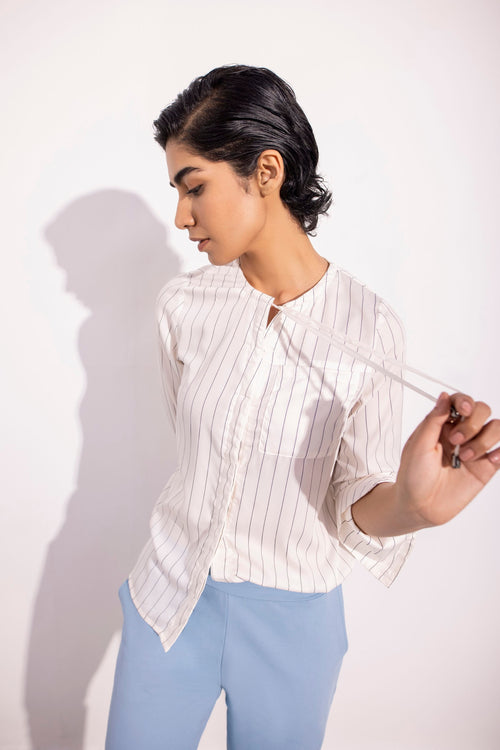 Sapphire - Printed Woven Top