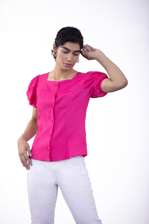 Sapphire - Square- Neck Top