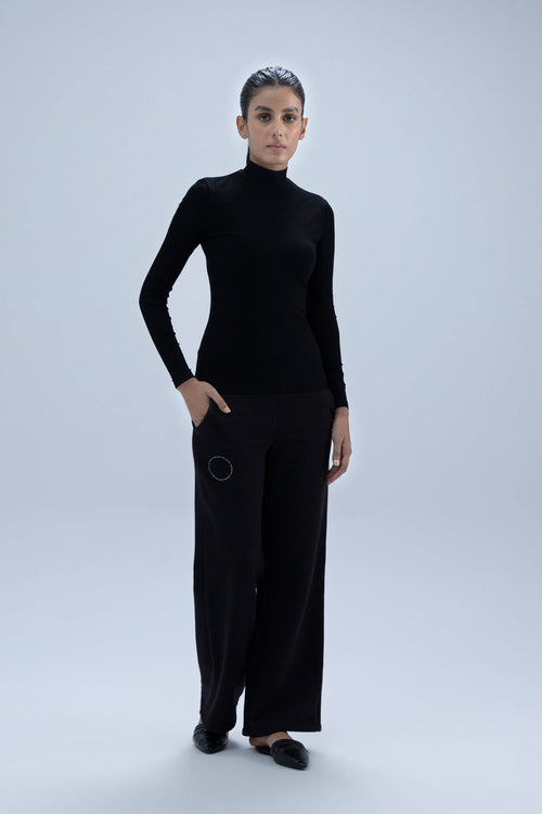 Sapphire- Ribbed Knit Fitted Top