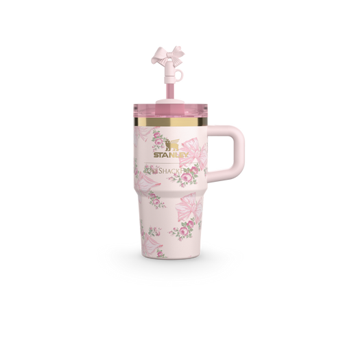 Home.co - Mini Stanley Quencher H2.0 Tumbler 20 Oz - Loveshackfancy Holiday Blush Pink