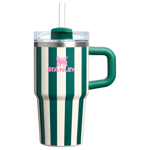 Home.co - Mini Stanley Quencher H2.0 Tumbler 20 Oz -cabana Stripes Emerald