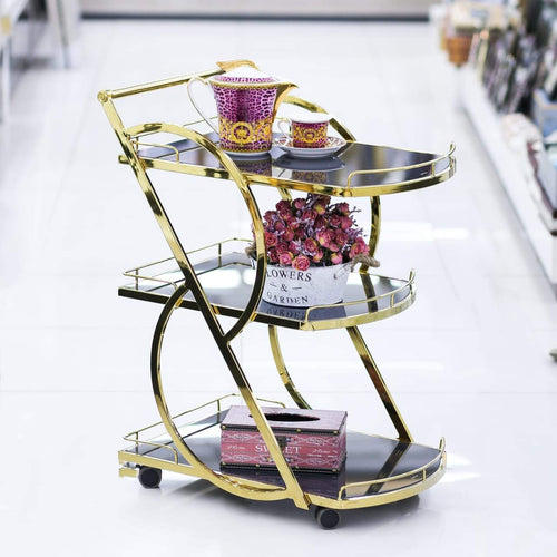 TEA TROLLEY IR SILVER/WHITE D210 A-B-C BASIC