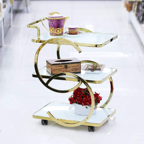 Tea Trolly Ir D268 Rose Gold/Black