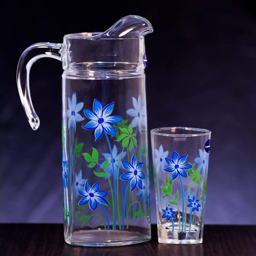 WATER SET 7PC LUMINARC DELTA PAOLA TURQOISE Q4168