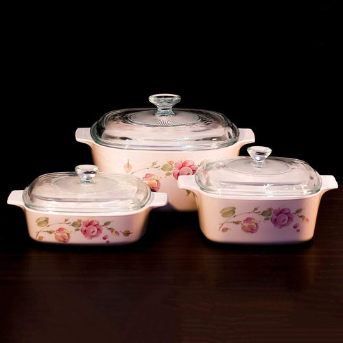 DONGA SET CORNINGWARE 6PC COUNTRY ROSE A140RS SET