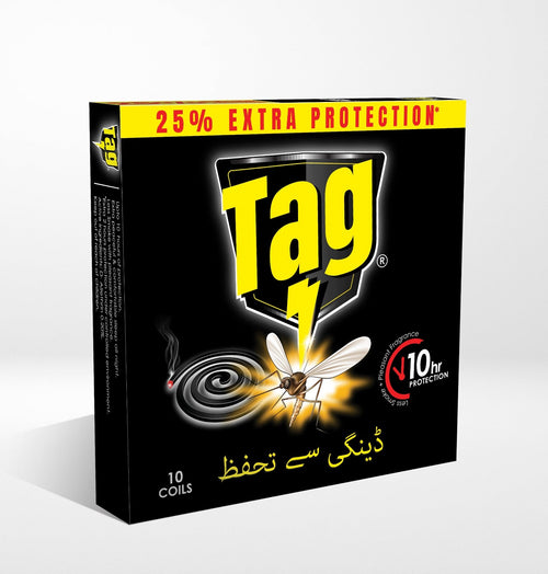 English Cares - Tag Mosquito Coil - Black
