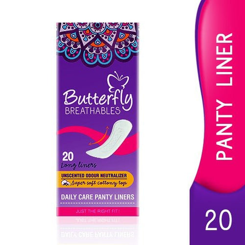 Butterfly Panty Liners- Daily Care Panty Liners Long 20pcs