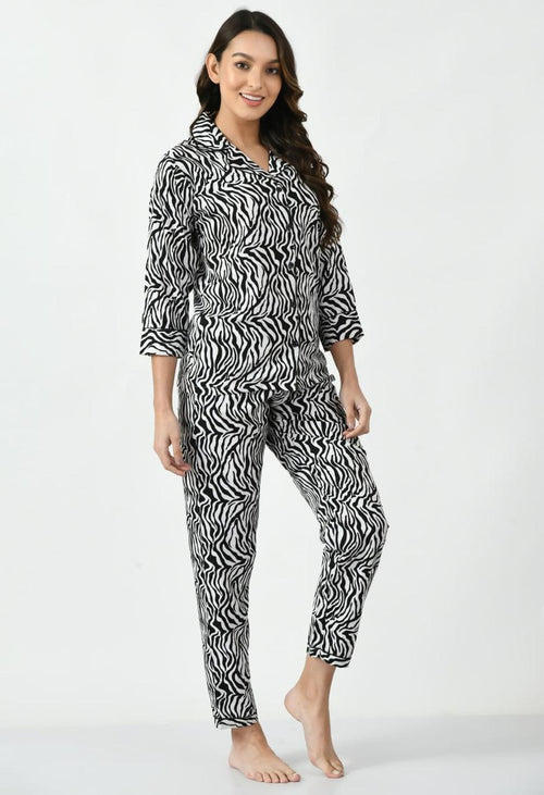 Vybe - Pj Set- Pattern Black