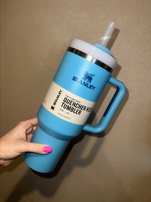 Home.co - Stanley Quencher H2.0 Tumbler 40 Oz - Pool Blue