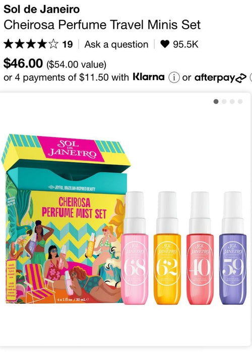 Sol De Janerio - Cheirosa Perfume Travel Mist Mini Set .