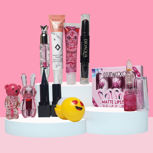 Huxia Beauty Pack Of 11 Make Up Deals For Makeup Face And Eye Skin Care Sereis For Woman And Girls