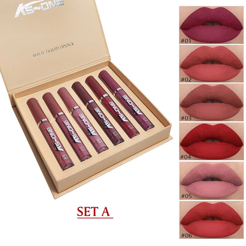 Ks-one - 6 Pcs Lipgloss Set A & B Setting