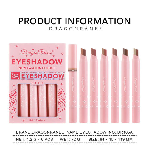 Dragon Ranee - 6pcs Eyeshadow Sticks