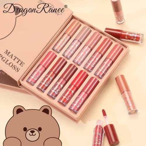 Dragon Ranee - 10 Pcs Matt Lip Gloss Vault