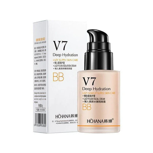Bioaqua - Hchana Lazy Beauty Cream Whitening Face Primer Makeup Base Moisturizing Brightening Foundation Liquid